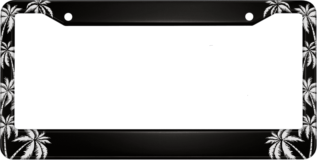 Palm Tree License Plate Frame Best License Plate Frames